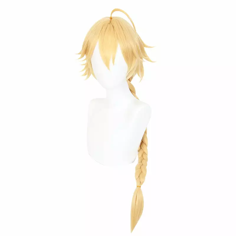 Cosplay Anime Cosplay Wig - Genshin Impact Traveler Aether 7 Cosplay Anime Cosplay Wig - Genshin Impact Traveler Aether - Billede 5