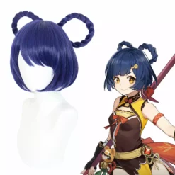 Cosplay Anime Cosplay Paryk - Genshin Impact Xiangling 13 Cosplay Anime Cosplay Paryk - Genshin Impact Xiangling -Motorsav Mand Butik CS 455J1