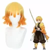 Cosplay Anime Cosplay Wig - Demon Slayer Agatsuma Zenitsu (Dark Orange) -Motorsav Mand Butik CS 461A