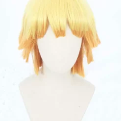 Cosplay Anime Cosplay Wig - Demon Slayer Agatsuma Zenitsu (Lys Orange) -Motorsav Mand Butik CS 471B c