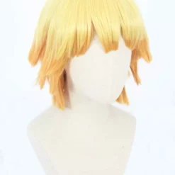 Cosplay Anime Cosplay Wig - Demon Slayer Agatsuma Zenitsu (Lys Orange) -Motorsav Mand Butik CS 471B e