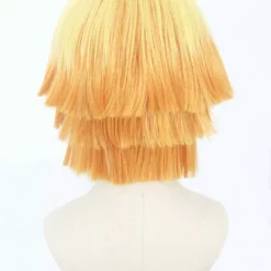 Cosplay Anime Cosplay Wig - Demon Slayer Agatsuma Zenitsu (Lys Orange) -Motorsav Mand Butik CS 471B f