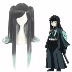 Cosplay Anime Cosplay Wig - Demon Slayer Tokitou Muichirou II