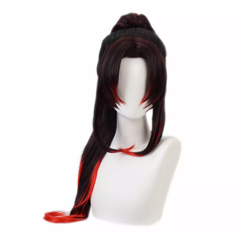 Cosplay Anime Cosplay Wig - Demon Slayer Kokushibo 4 Cosplay Anime Cosplay Wig - Demon Slayer Kokushibo - Billede 2