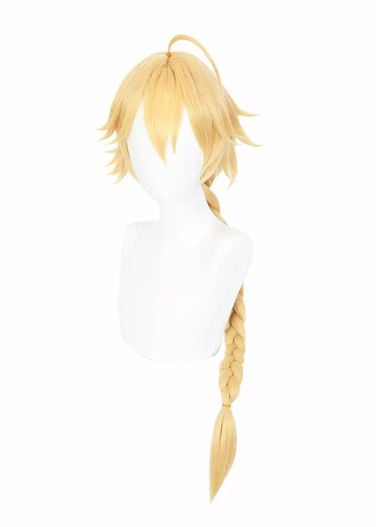 Cosplay Anime Cosplay Wig - Genshin Impact Traveler Aether 8 Cosplay Anime Cosplay Wig - Genshin Impact Traveler Aether - Billede 6