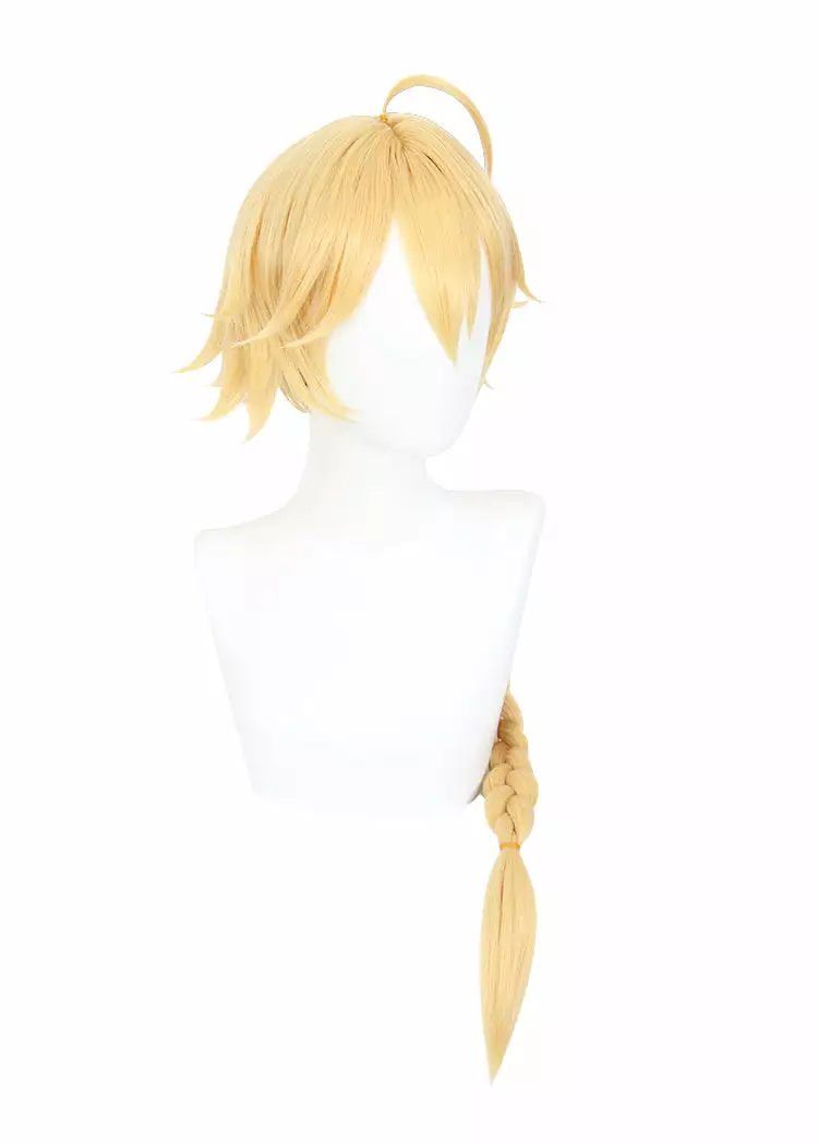 Cosplay Anime Cosplay Wig - Genshin Impact Traveler Aether 9 Cosplay Anime Cosplay Wig - Genshin Impact Traveler Aether - Billede 7