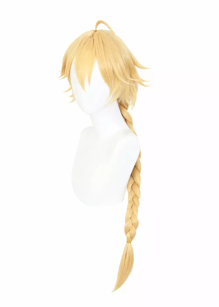 Cosplay Anime Cosplay Wig - Genshin Impact Traveler Aether 10 Cosplay Anime Cosplay Wig - Genshin Impact Traveler Aether - Billede 8