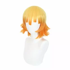 Cosplay Anime Cosplay Wig - Demon Slayer Agatsuma Zenitsu (Dark Orange) -Motorsav Mand Butik IMG 2931