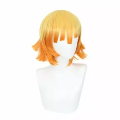 Cosplay Anime Cosplay Wig - Demon Slayer Agatsuma Zenitsu (Dark Orange) -Motorsav Mand Butik IMG 2932