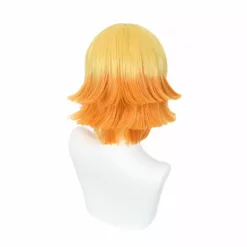 Cosplay Anime Cosplay Wig - Demon Slayer Agatsuma Zenitsu (Dark Orange) -Motorsav Mand Butik IMG 2935