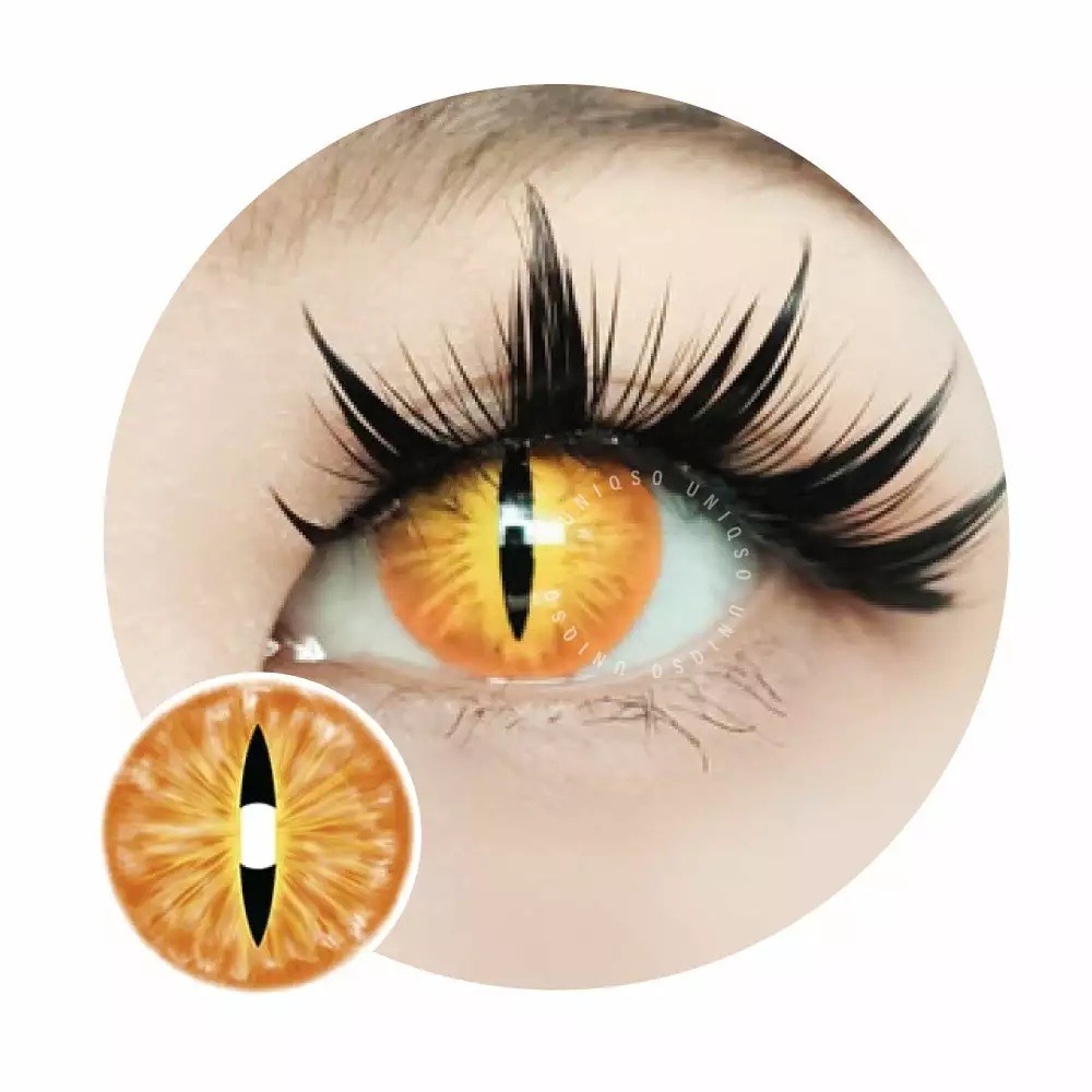 Lille Skat Sweety Crazy Orange Demon Eye / Cat Eye (nyt) 3 Lille Skat Sweety Crazy Orange Demon Eye / Cat Eye (nyt)