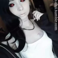 Phantasee Red Black Sclera Kontakter Tokyo Ghoul - Red Ghoul/Gremlin 25 Phantasee Red Black Sclera Kontakter Tokyo Ghoul - Red Ghoul/Gremlin -Motorsav Mand Butik Phantasee Sclera Gremlin ichigochii b