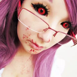 Phantasee Red Black Sclera Kontakter Tokyo Ghoul - Red Ghoul/Gremlin 19 Phantasee Red Black Sclera Kontakter Tokyo Ghoul - Red Ghoul/Gremlin -Motorsav Mand Butik Phantasee Sclera Gremlin mandykodama c