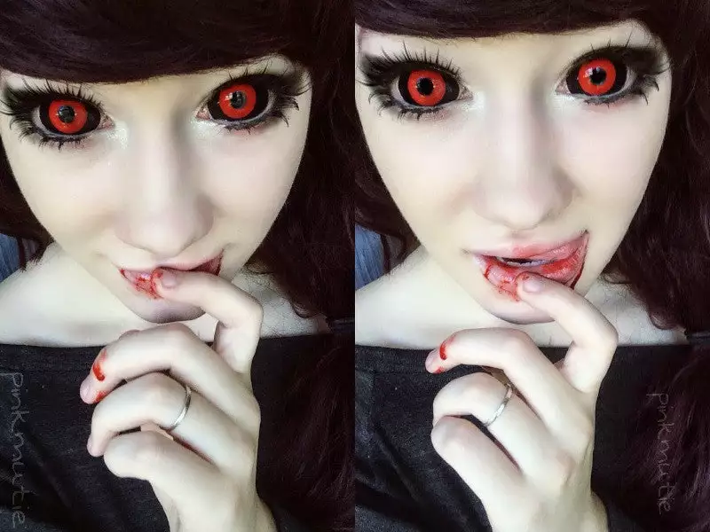 Phantasee Red Black Sclera Kontakter Tokyo Ghoul - Red Ghoul/Gremlin 8 Phantasee Red Black Sclera Kontakter Tokyo Ghoul - Red Ghoul/Gremlin - Billede 6
