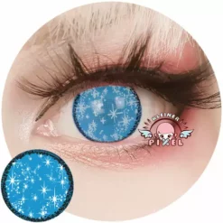 Lille Pixel Anime Sparkle Blue Af KleinerPixel