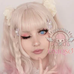 Lille Pixel Anime Sparkle Blue Af KleinerPixel -Motorsav Mand Butik anime sparkle blue by KleinerPixel 1