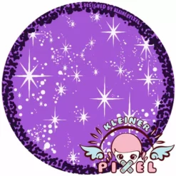Lille Pixel Anime Sparkle Violet Af KleinerPixel -Motorsav Mand Butik anime sparkle violet by KleinerPixel 04