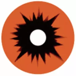 Lille Skat Sweety Orange Sort Sclera Kontakter