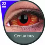 Phantasee Red Sclera Kontakter Centurious