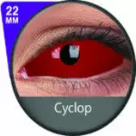 Blink Flash Red Sclera Kontakter Cyclop