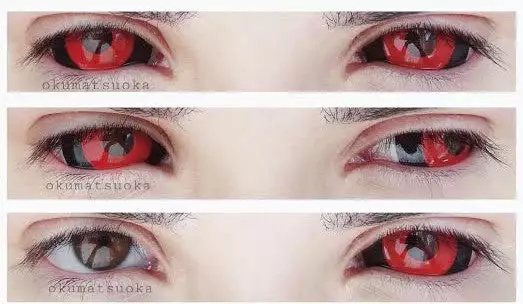 Phantasee Red Black Sclera Kontakter Tokyo Ghoul - Red Ghoul/Gremlin 4 Phantasee Red Black Sclera Kontakter Tokyo Ghoul - Red Ghoul/Gremlin - Billede 2