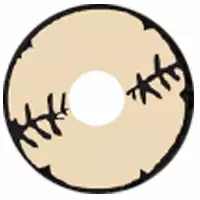 Lille Skat Sweety Sclera Kontakter Hvid Stitched