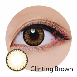 Freshkon Color Fusion Månedlig Stjernekaster-serie - 2 Stk -Motorsav Mand Butik sparklers glinting brown eye