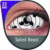 Phantasee Sclera Kontakter Tailed Beast/ Rinnegan -Motorsav Mand Butik tailed beast 22mm