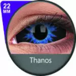 Phantasee Blue Black Sclera Kontakter Thanos