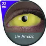 Phantasee UV Glow Yellow Sclera-objektiv Amazo